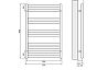 Полотенцесушитель электрический Lemark Bellario LM68810EBL П10 500x800, левый/правый, черный