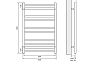 Полотенцесушитель электрический Lemark Unit LM45810E П10 500x800, левый/правый
