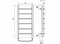 Полотенцесушитель электрический Point Афина PN04148E П6 400x800 левый/правый, хром