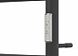Полотенцесушитель электрический Point Афина PN04846PB П3 400x600 с полкой, диммер справа, черный