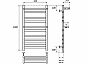 Полотенцесушитель электрический Point Артемида PN14150PE П8 500x1000 c 2 полками, левый/правый, хром
