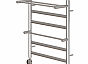Полотенцесушитель электрический Point Артемида PN14156PE П4 500x600 c 2 полками, левый/правый хром