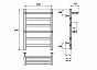 Полотенцесушитель электрический Point Артемида PN14156PE П4 500x600 c 2 полками, левый/правый хром