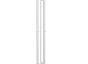 Полотенцесушитель электрический Point Фрея PN20712W П2 100x1200 диммер слева, белый