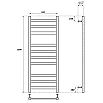 tumb 4 - Полотенцесушитель электрический Point Меркурий PN83150E П10 500x1000 левый/правый, хром
