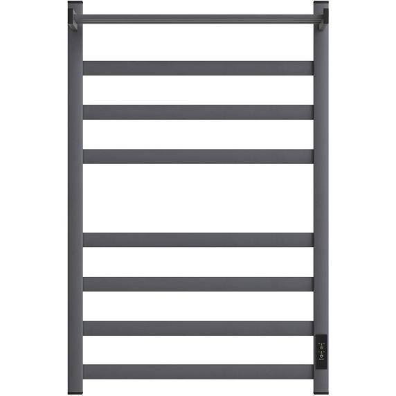 Полотенцесушитель электрический Point Меркурий PN83858PGR П7 500x800 с полкой, диммер справа, графит премиум