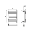 tumb 4 - Полотенцесушитель электрический Point Омега PN90156SE П8 500x600 левый/правый, хром