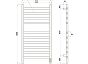Полотенцесушитель электрический Point Селена PN16850W П10 500x1000, диммер справа, белый