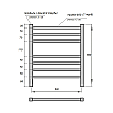 tumb 5 - Полотенцесушитель электрический Point Веста PN70756W П7 500x600, диммер слева, белый