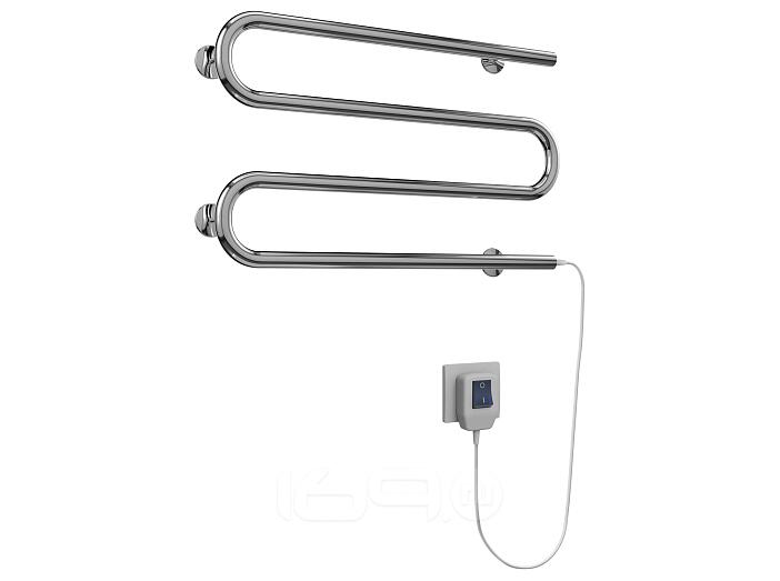 Полотенцесушитель электрический Terminus М-образный 600x350, хром