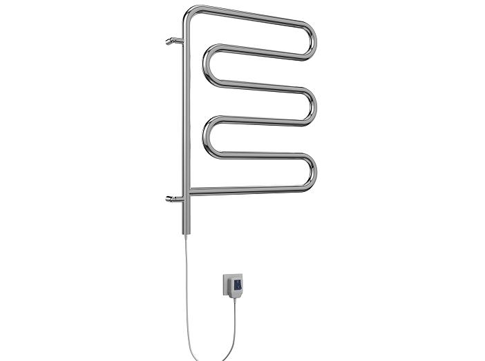 Полотенцесушитель электрический Terminus Ш-образный 450x570 поворотный, хром