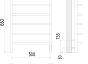 Полотенцесушитель Terminus Полка П6 500х650 электро