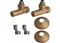 Комплект подключения Lemark LM03412RBR с круглыми вентилями, бронза