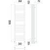 tumb 3 - Полотенцесушитель Terminus Аврора П20 300х1000
