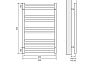 Полотенцесушитель водяной Lemark Melange П10 LM49810W 500x800, белый