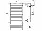 Полотенцесушитель водяной Point Артемида PN14156P П4 500x600 c двумя полками, хром