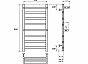 Полотенцесушитель водяной Point Артемида PN14158P П6 500x800 c двумя полками, хром