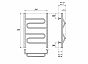 Полотенцесушитель водяной Point PN01156 П2 500x600, хром