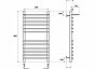 Полотенцесушитель водяной Point PN05148SP П11 400x800 с полкой, хром
