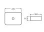 Раковина накладная DK Berlin DT1431216, 470*360*110мм, белый