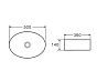 Раковина накладная DK Matrix DT1390316, 500*360*140мм, белый