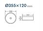 Раковина накладная DK Matrix DT1391516, 355*355*120мм, белый