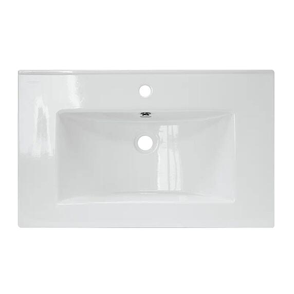 Умывальник мебельный Quadro 75 (Sanita Luxe), керамический, белый TOPPUS 0303.014