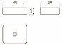 Умывальник Point Меркурий 50 PN43832BM прямоугольный, черный матовый