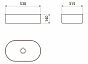 Умывальник Point Виктория 53 PN43061 овальный, белый