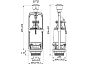Арматура смывная, 1-ур, боковой подвод, тип А, IDDIS, F012400-0005