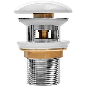 Выпуск для умывальника с переливом, Optima Home, белый глянцевый, IDDIS, OPHWS0Wi88