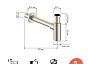 Бутылочный сифон для умывальника, сатин, Optima Home, IDDIS, OPTBN00i84