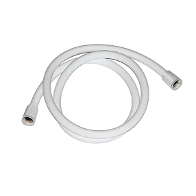 Шланг для душа, белый матовый, силиконовый, 1,2м, Optima Home, IDDIS, OPH12WLi19
