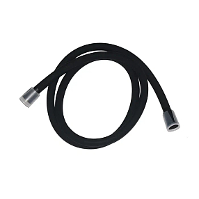 Шланг для душа, черный матовый, силиконовый, 1,5м, Optima Home, IDDIS, OPH15BLi19