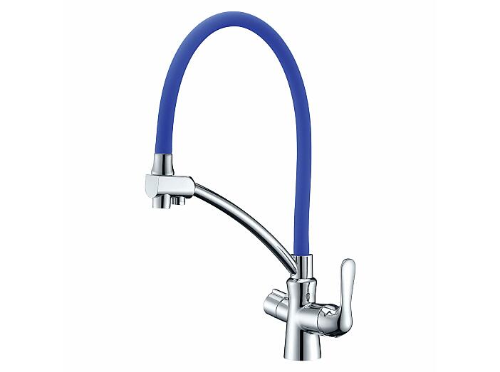 Смеситель Lemark Comfort LM3070C-Blue для кухни  с подключением к фильтру с питьевой водой
