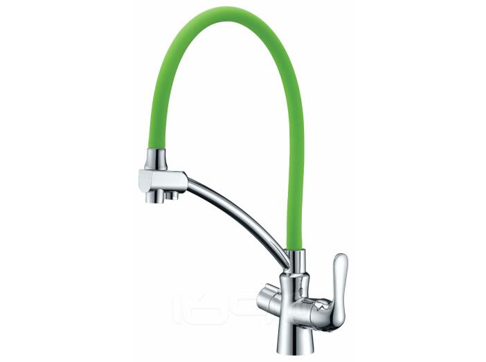 Смеситель Lemark Comfort LM3070C-Green для кухни  с подключением к фильтру с питьевой водой