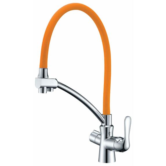 Смеситель Lemark Comfort LM3070C-Orange для кухни  с подключением к фильтру с питьевой водой