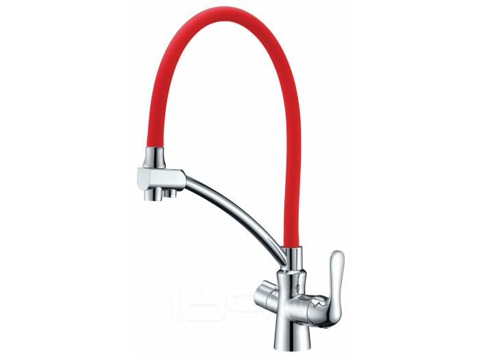 Смеситель Lemark Comfort LM3070C-Red для кухни  с подключением к фильтру с питьевой водой