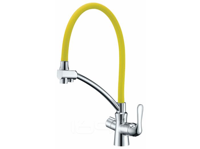 Смеситель Lemark Comfort LM3070C-Yellow для кухни  с подключением к фильтру с питьевой водой