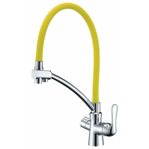 Смеситель Lemark Comfort LM3070C-Yellow для кухни  с подключением к фильтру с питьевой водой