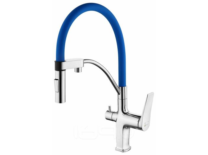 Смеситель Lemark Comfort LM3074C-Blue для кухни с подключением к фильтру с питьевой водой