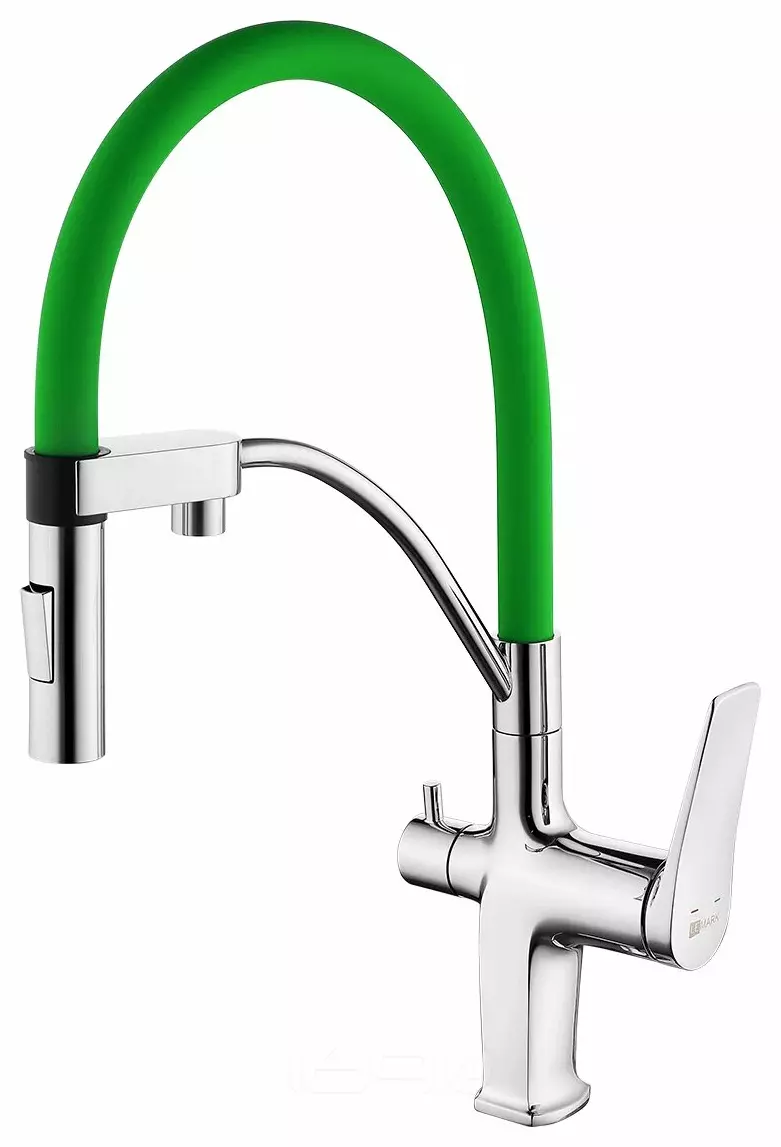 Смеситель Lemark Comfort LM3074C-Green для кухни с подключением к фильтру с питьевой водой