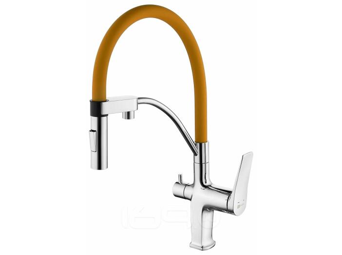 Смеситель Lemark Comfort LM3074C-Orange для кухни с подключением к фильтру с питьевой водой