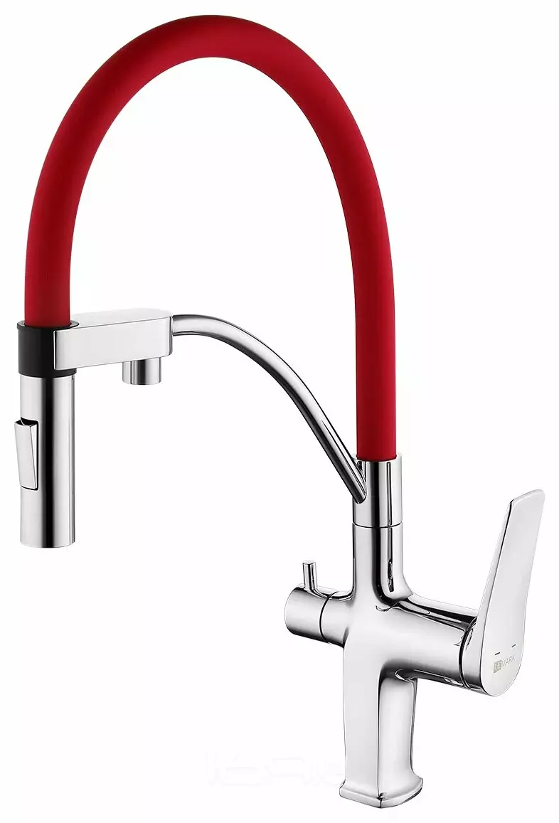 Смеситель Lemark Comfort LM3074C-Red для кухни с подключением к фильтру с питьевой водой