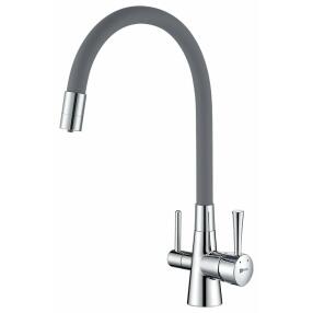 Смеситель Lemark Comfort LM3075C-Gray для кухни  с подключением к фильтру с питьевой водой