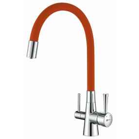 Смеситель Lemark Comfort LM3075C-Orange для кухни  с подключением к фильтру с питьевой водой