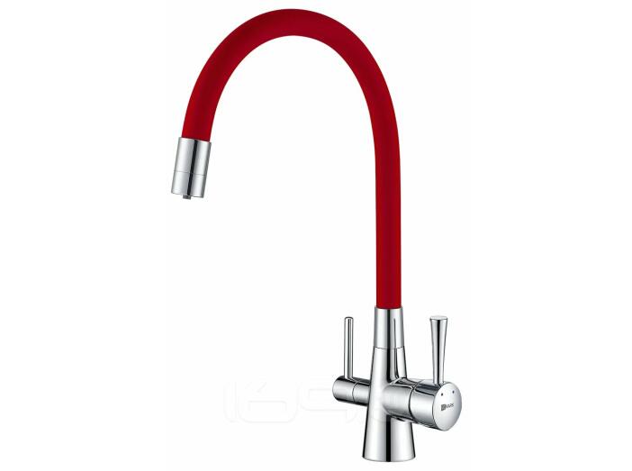 Смеситель Lemark Comfort LM3075C-Red для кухни  с подключением к фильтру с питьевой водой