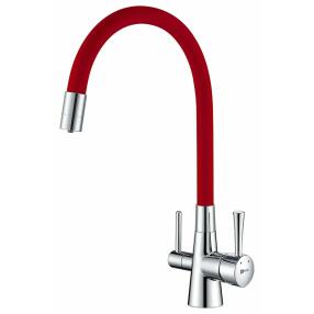 Смеситель Lemark Comfort LM3075C-Red для кухни  с подключением к фильтру с питьевой водой