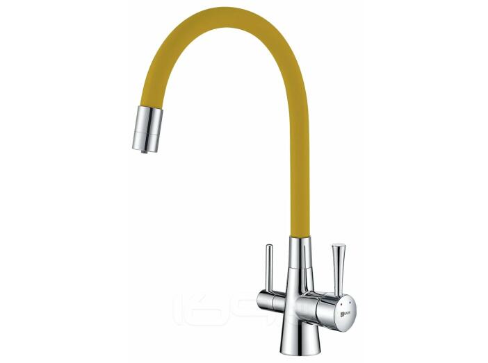 Смеситель Lemark Comfort LM3075C-Yellow для кухни  с подключением к фильтру с питьевой водой
