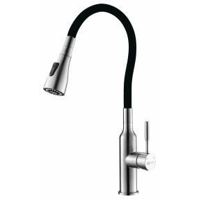 Смеситель Lemark Expert LM5082S-Black для кухни с гибким изливом